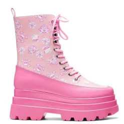 KOI footwear Pink Magic Yami Printed Trident Boots<Women'S Chunky Boots