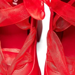 KOI footwear Playboy Infidelity Red Lace Up Heels | Playboy X Koi Collection<Women'S Platform Heels
