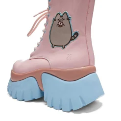 KOI footwear Pusheen Doughnuts Pastel Patent Boots<Women'S Chunky Boots