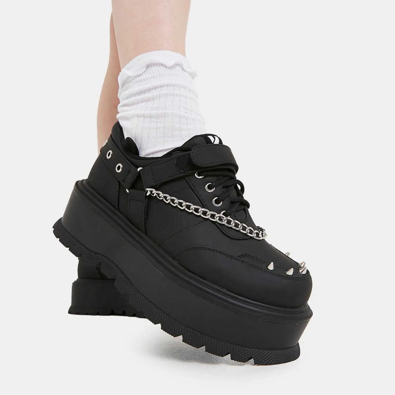 KOI footwear Retrograde Rebel Black Platform Shoes<Women'S The Platform Shoe