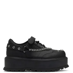 KOI footwear Retrograde Rebel Black Platform Shoes<Women'S The Platform Shoe