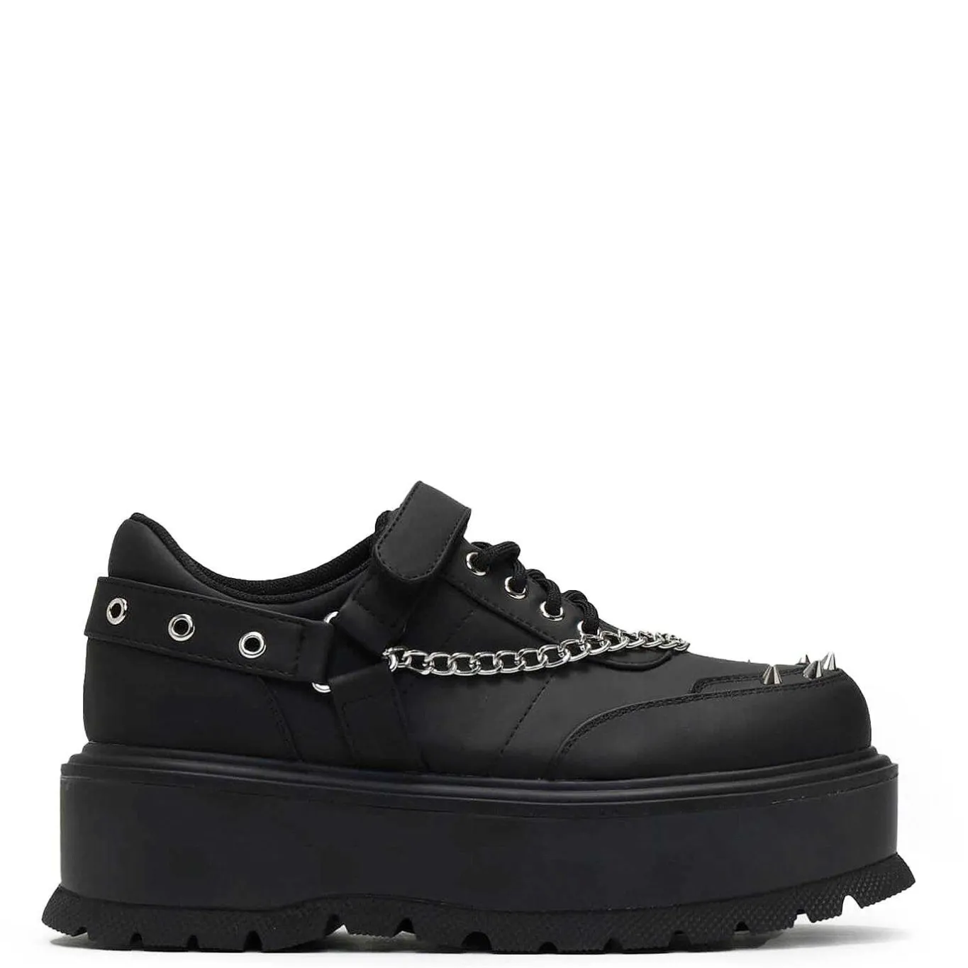 KOI footwear Retrograde Rebel Black Platform Shoes<Women'S The Platform Shoe