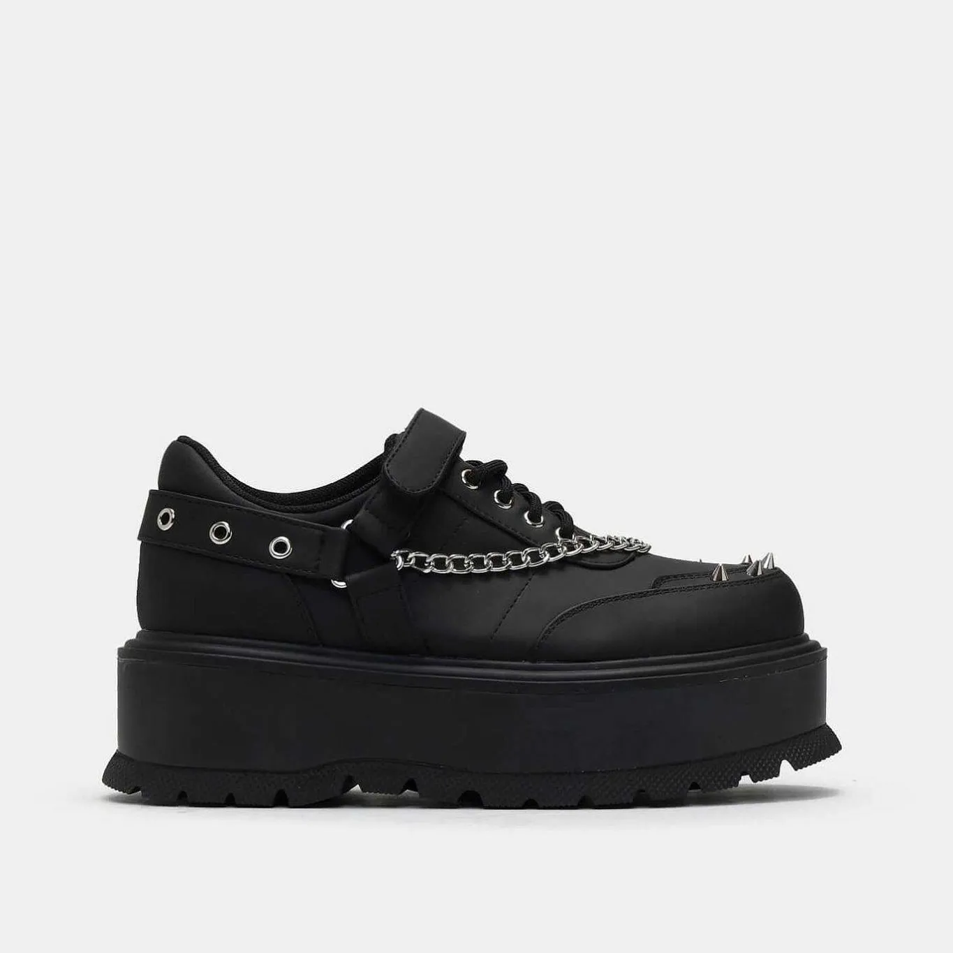 KOI footwear Retrograde Rebel Black Platform Shoes<Women'S The Platform Shoe