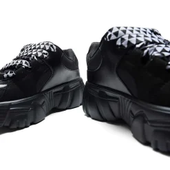 KOI footwear Ricta Flip Chunky Trainers - White Lace<Women'S Black Trainers
