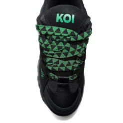 KOI footwear Ricta Flip Men'S Chunky Trainers - Green Lace<Men'S Chunky Trainers
