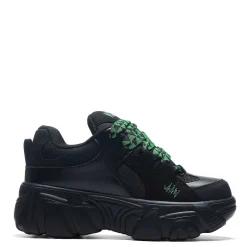 KOI footwear Ricta Flip Men'S Chunky Trainers - Green Lace<Men'S Chunky Trainers