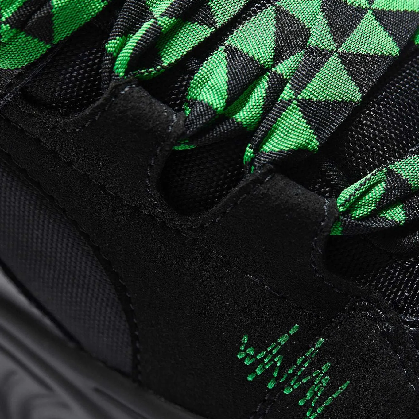 KOI footwear Ricta Flip Men'S Chunky Trainers - Green Lace<Men'S Chunky Trainers