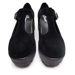 KOI footwear Sai Black Mary Jane Shoes 'Suede Edition'<Women'S Black Mary Janes