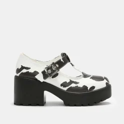 KOI footwear Sai Cow Print Mary Jane Shoes 'Nettie Edition'<Women'S Heeled Mary Janes
