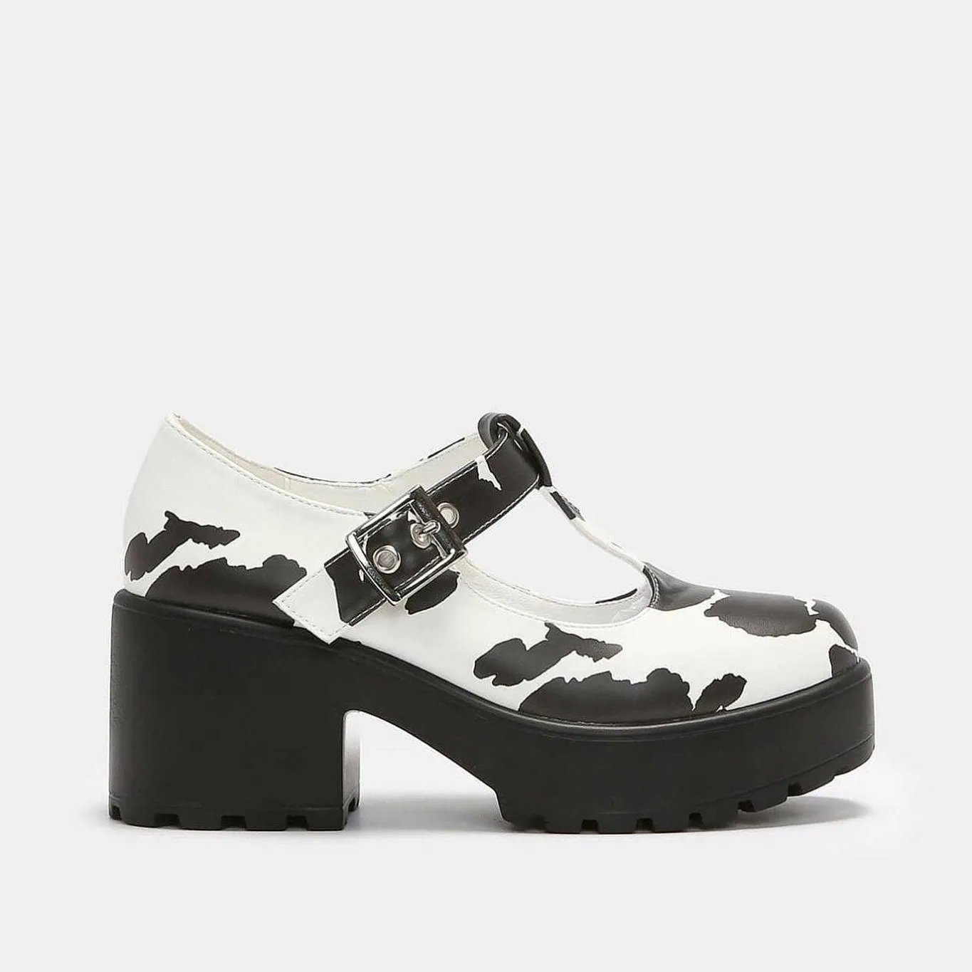 KOI footwear Sai Cow Print Mary Jane Shoes 'Nettie Edition'<Women'S Heeled Mary Janes