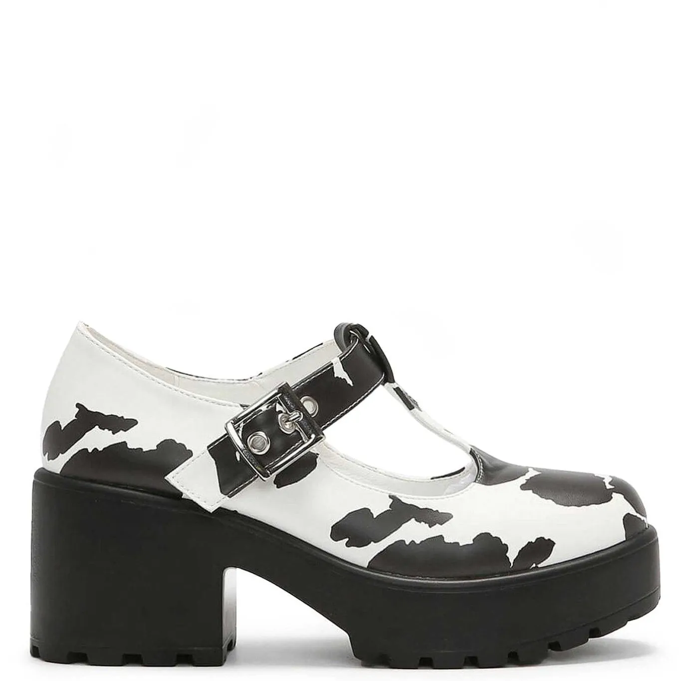 KOI footwear Sai Cow Print Mary Jane Shoes 'Nettie Edition'<Women'S Heeled Mary Janes