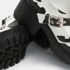 KOI footwear Sai Cow Print Mary Jane Shoes 'Nettie Edition'<Women'S Heeled Mary Janes