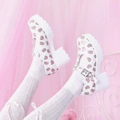 KOI footwear Sai White Mary Janes 'Pusheen Edition'<Women'S Printed Mary Janes