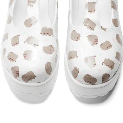 KOI footwear Sai White Mary Janes 'Pusheen Edition'<Women'S Printed Mary Janes