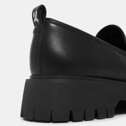 KOI footwear Shenron Men'S Chain Black Loafers<Men'S Loafers