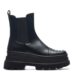 KOI footwear Silence Studded Trident Chelsea Boots - Black |<Women'S Platform Boots