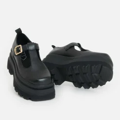 KOI footwear Silent Amity Trident Platform Mary Jane Shoes<Women'S Black Mary Janes