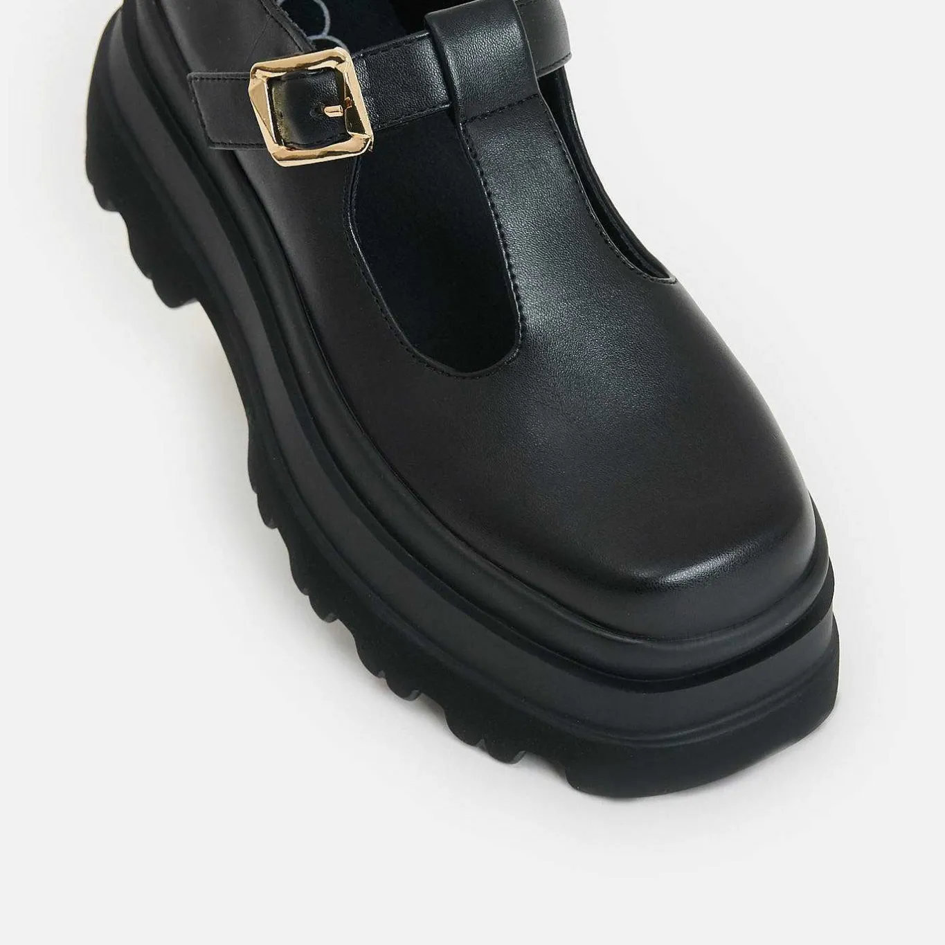KOI footwear Silent Amity Trident Platform Mary Jane Shoes<Women'S Black Mary Janes