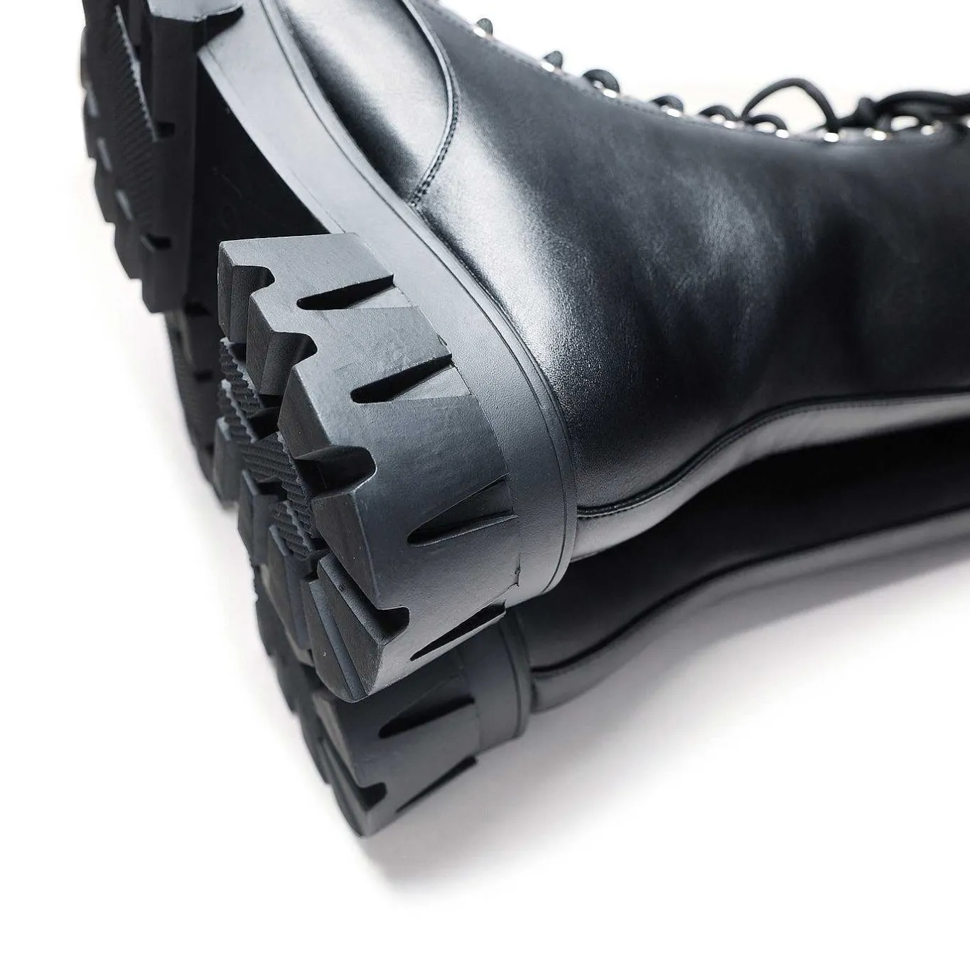 KOI footwear Siren Men'S Tall Lace Up Boots - Black<Men'S Ankle Boots