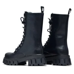 KOI footwear Siren Men'S Tall Lace Up Boots - Black<Men'S Ankle Boots