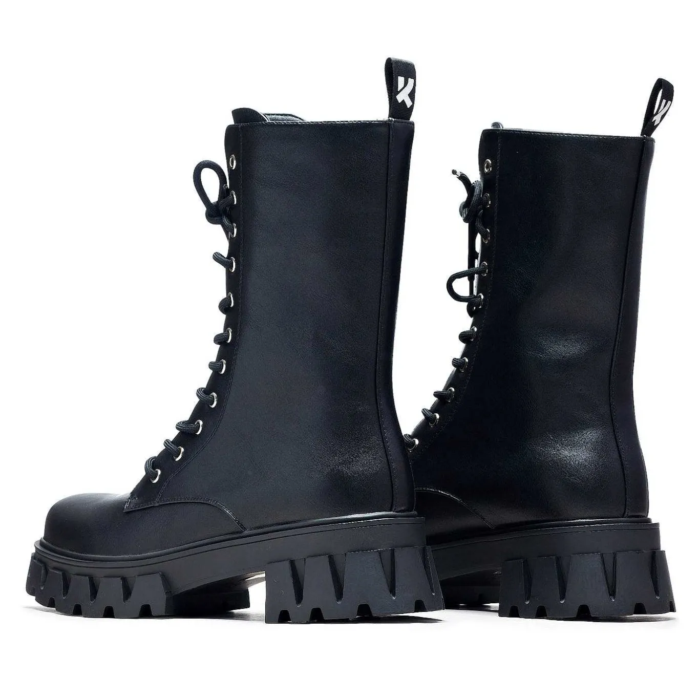 KOI footwear Siren Men'S Tall Lace Up Boots - Black<Men'S Ankle Boots
