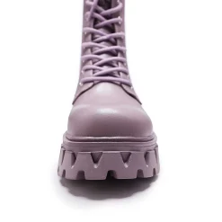 KOI footwear Siren Tall Lace Up Boots - Berry<Women'S Calf Boots