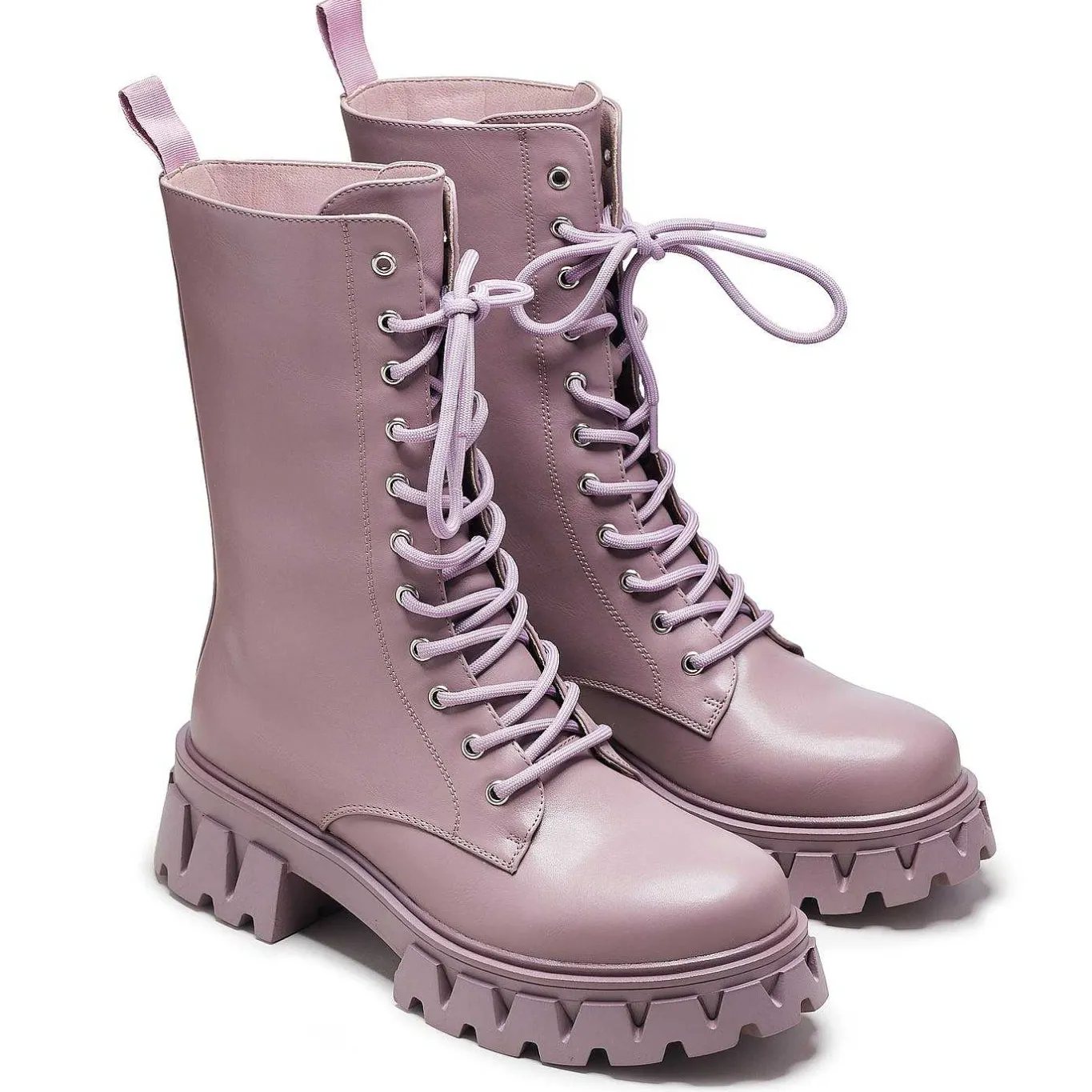 KOI footwear Siren Tall Lace Up Boots - Berry<Women'S Calf Boots