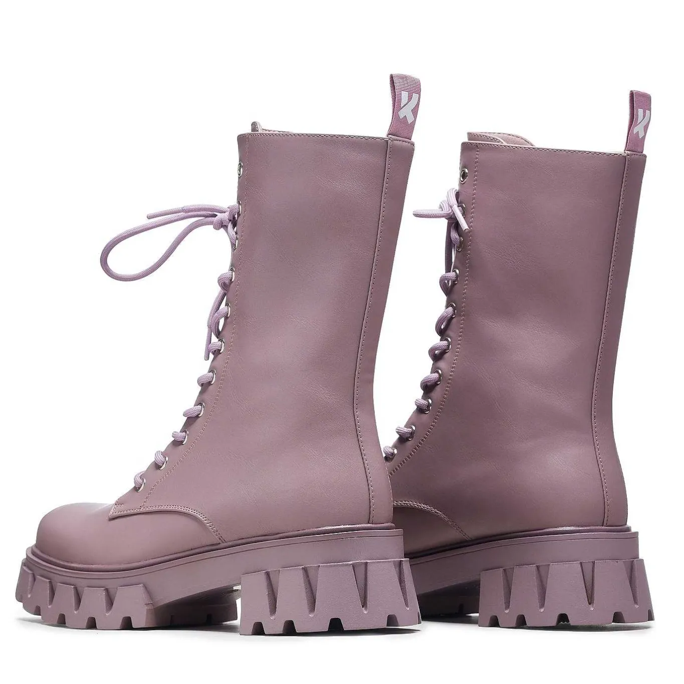 KOI footwear Siren Tall Lace Up Boots - Berry<Women'S Calf Boots