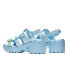 KOI footwear Sugar Season Chunky Buckle Sandals - Blue<Women'S Platform Sandals
