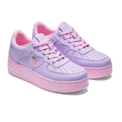 KOI footwear Sweet Strawberry Platform Trainers Purple<Women'S Chunky Trainers