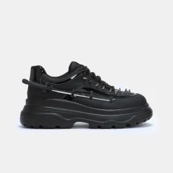 KOI footwear Takeda Men'S Sword Trainers<Men'S Black Trainers