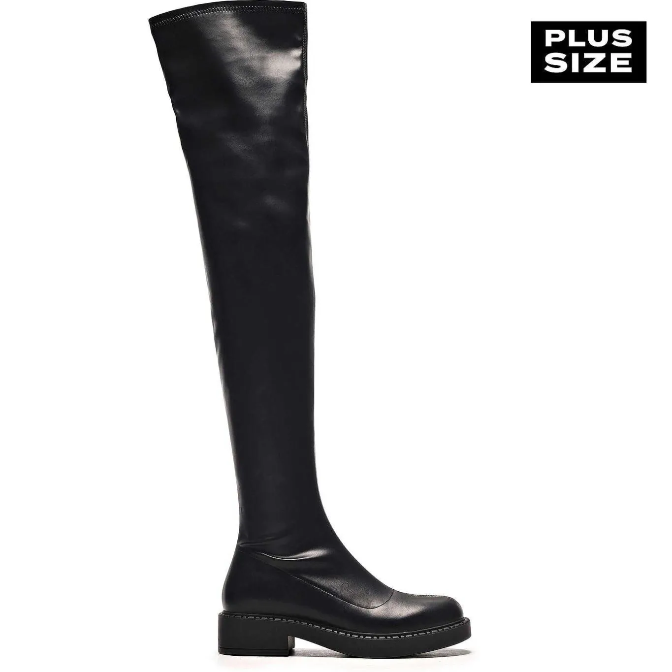 KOI footwear The Commander Plus Size Thigh High Boots<Women'S Chunky Boots