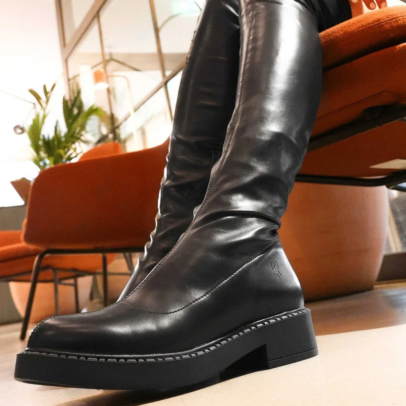 KOI footwear The Commander Plus Size Thigh High Boots<Women'S Chunky Boots