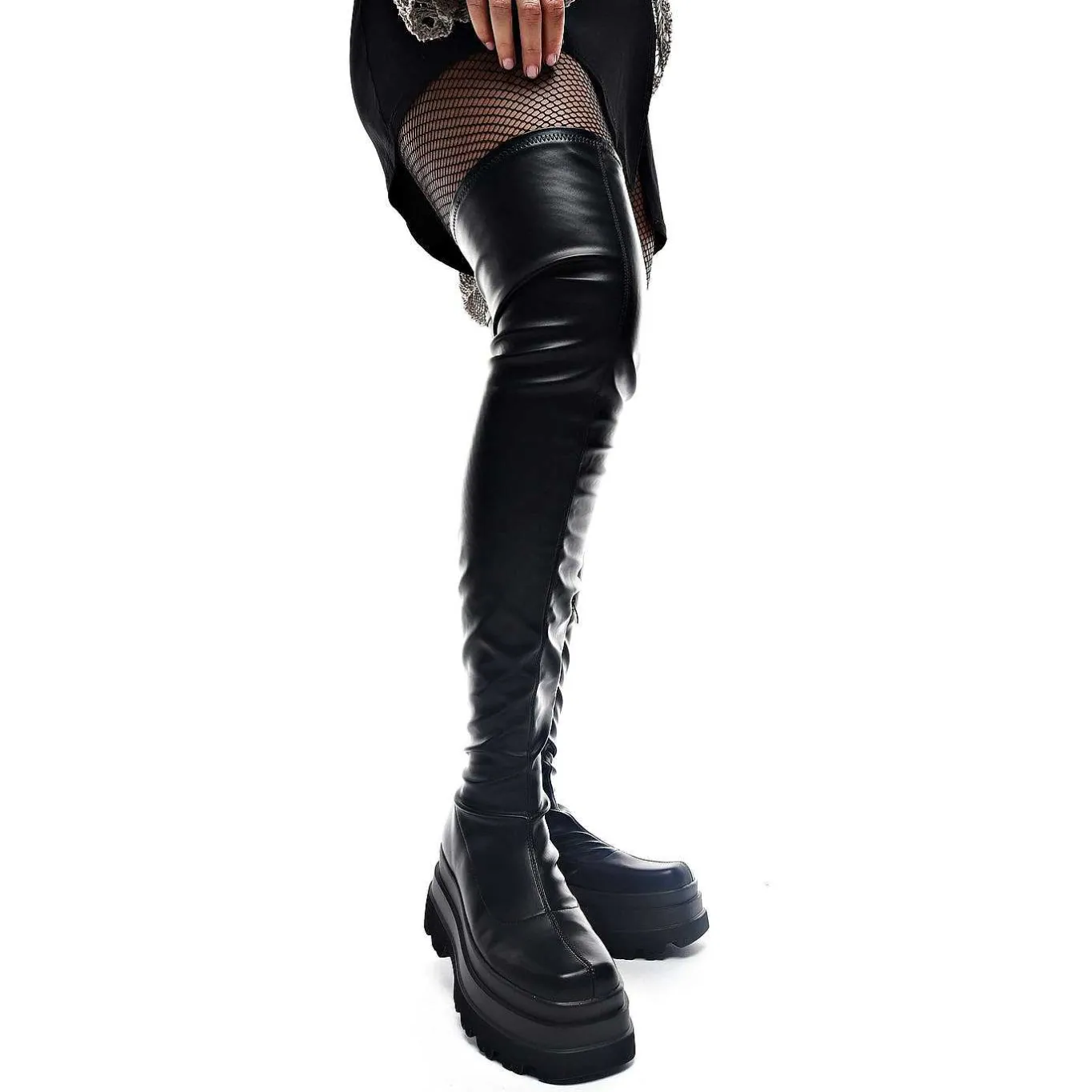 KOI footwear The Elevation Plus Size Thigh High Boots<Women'S Chunky Boots