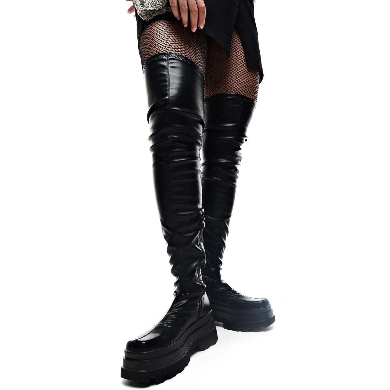 KOI footwear The Elevation Plus Size Thigh High Boots<Women'S Chunky Boots