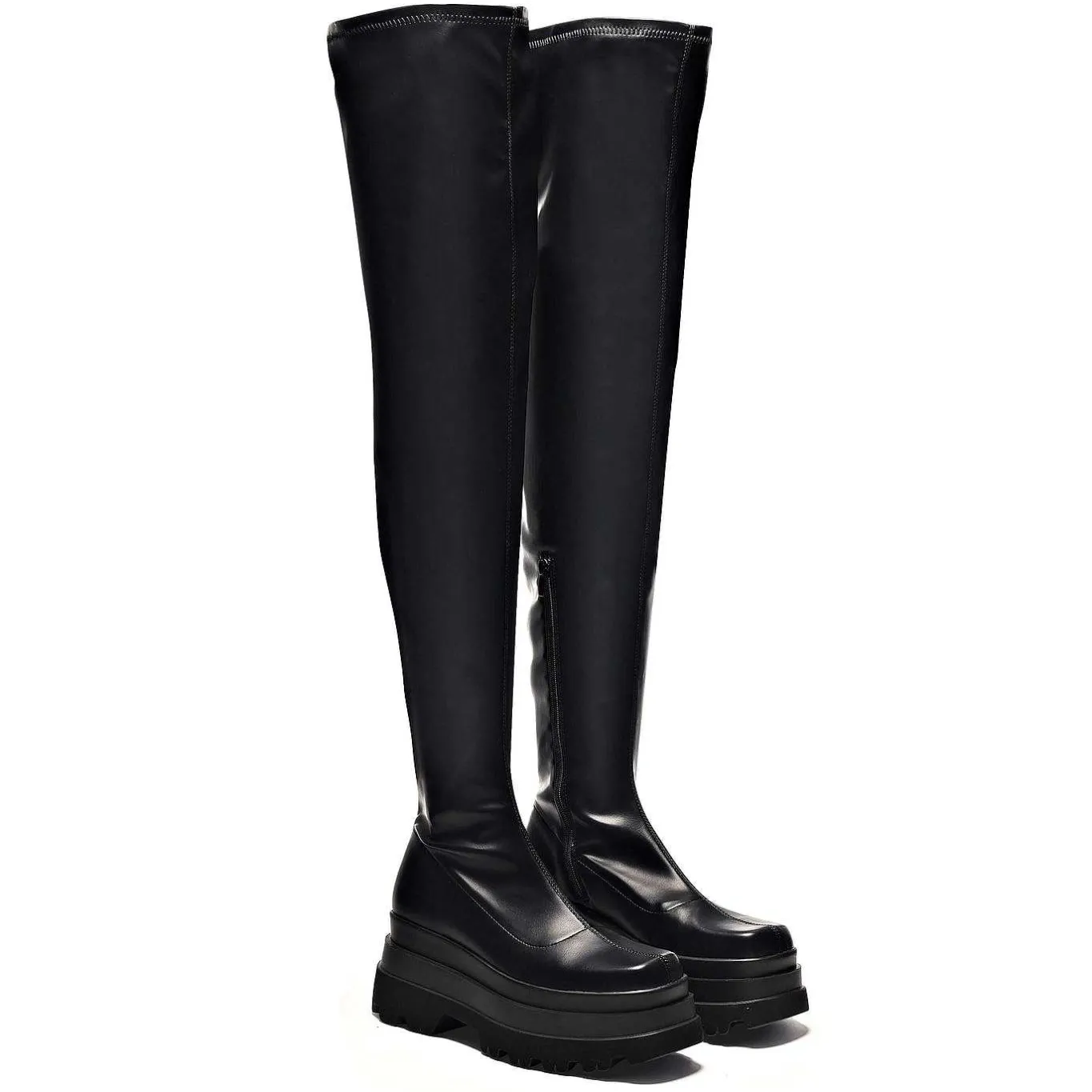 KOI footwear The Elevation Plus Size Thigh High Boots<Women'S Chunky Boots