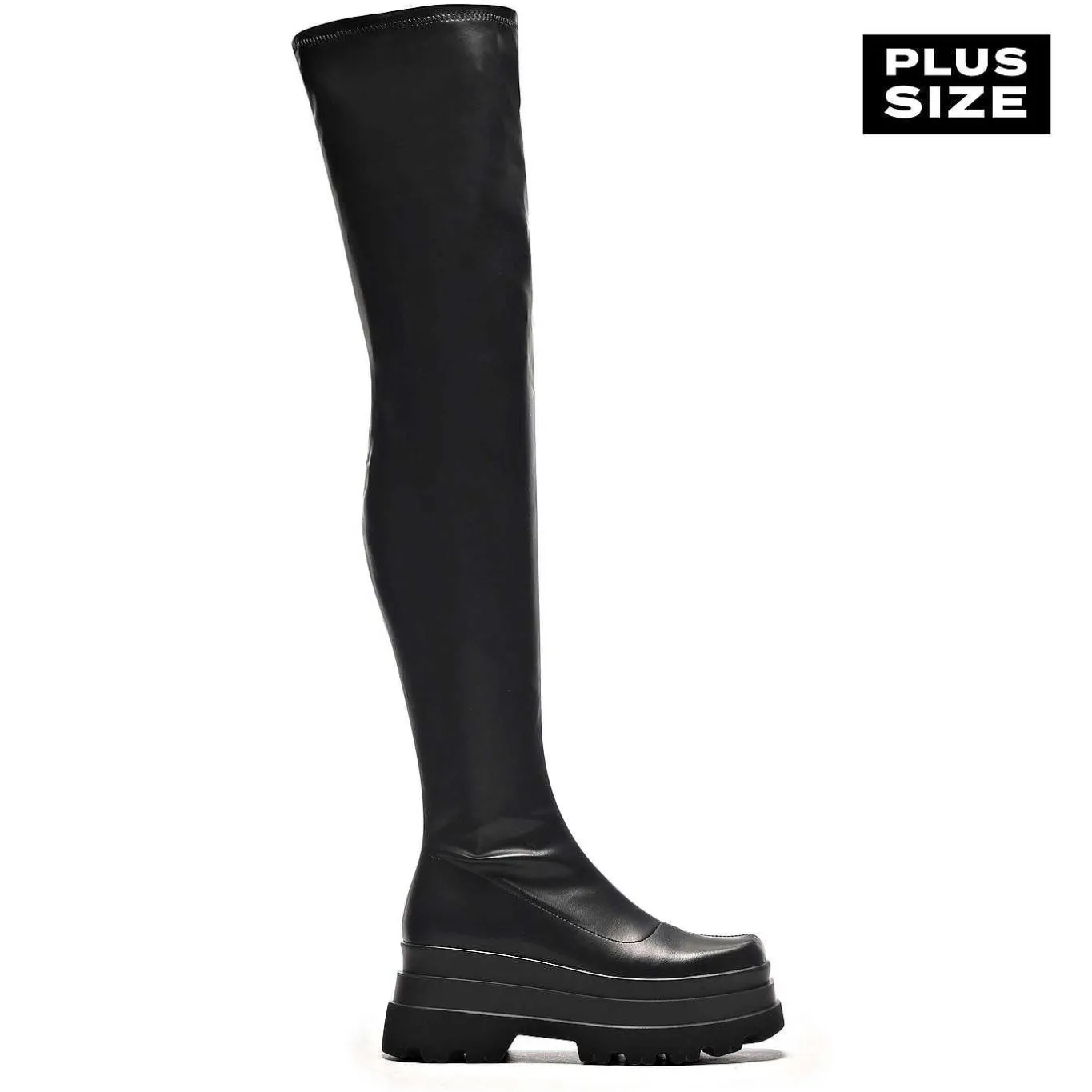 KOI footwear The Elevation Plus Size Thigh High Boots<Women'S Chunky Boots
