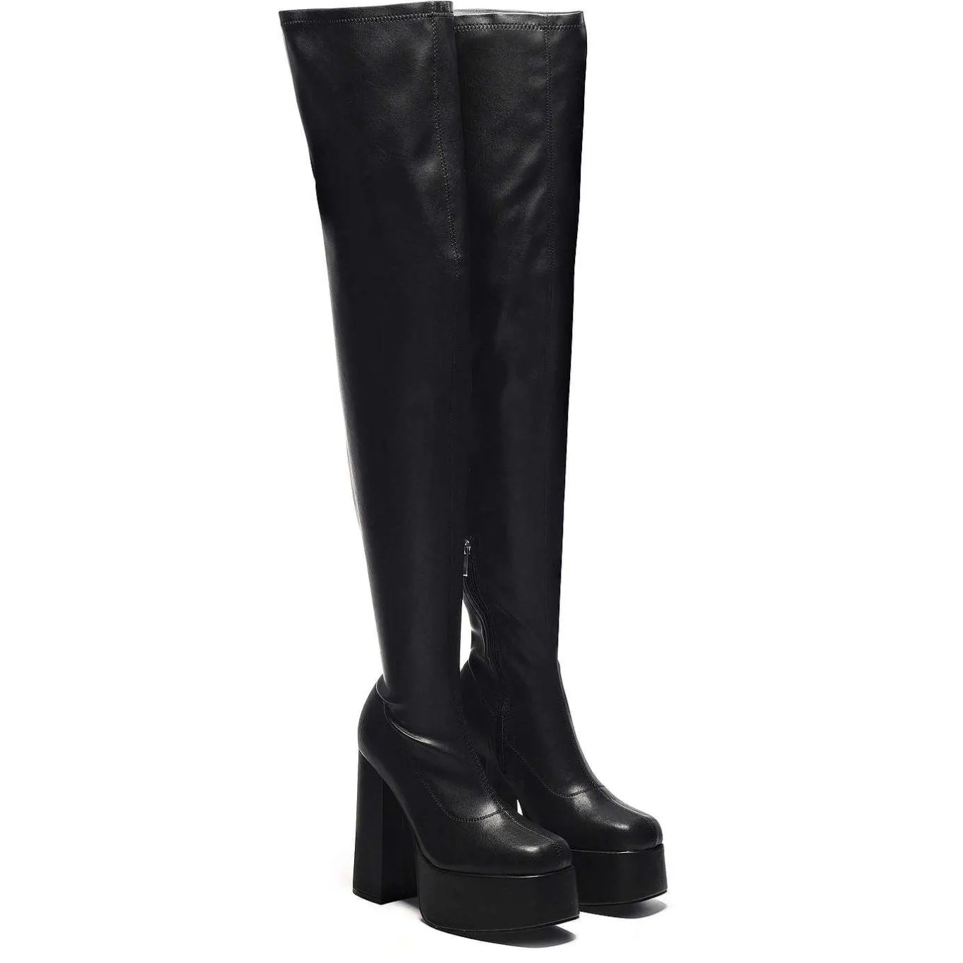 KOI footwear The Redemption Plus Size Thigh High Boots<Women'S Chunky Boots