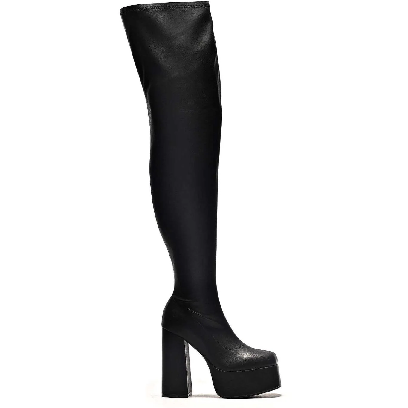 KOI footwear The Redemption Plus Size Thigh High Boots<Women'S Chunky Boots