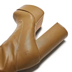KOI footwear The Redemption Stretch Thigh High Boots - Khaki<Women'S Heeled Boots