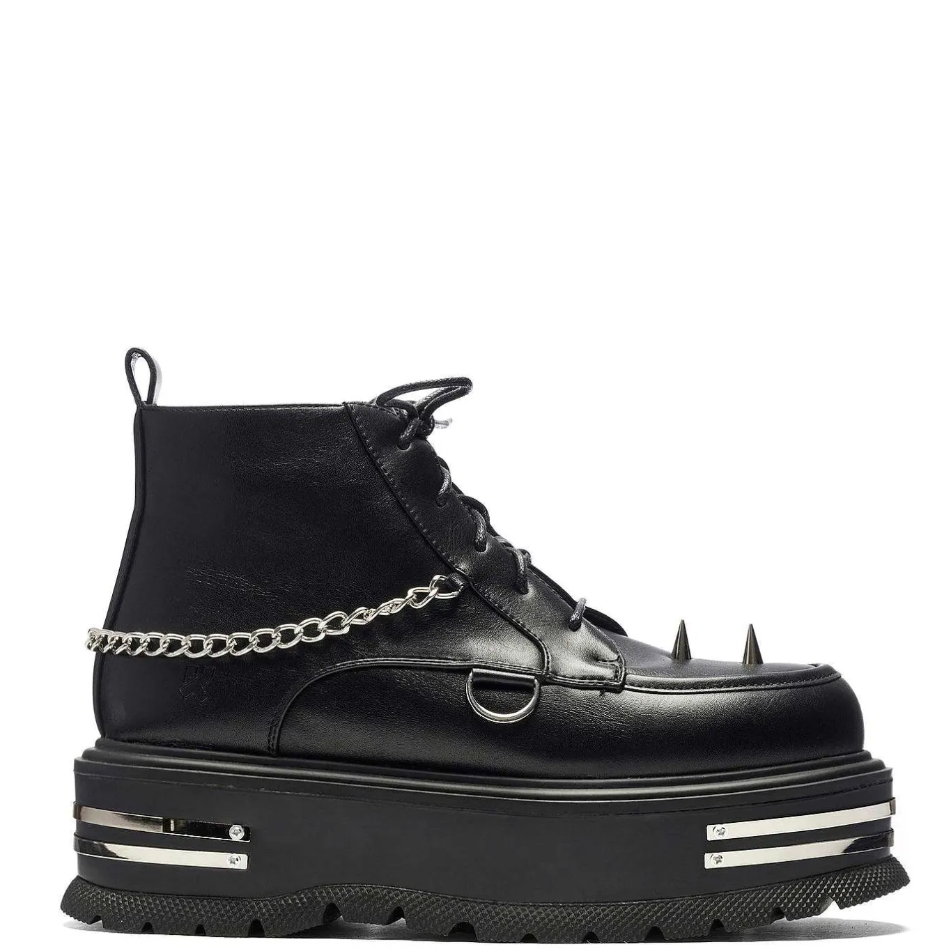 KOI footwear The Silence Men'S Platform Grunge Boots - Black<Men'S Black Boots