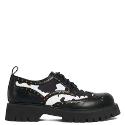KOI footwear Tibia Cow Print Men'S Derby Shoes<Men'S Lace Up