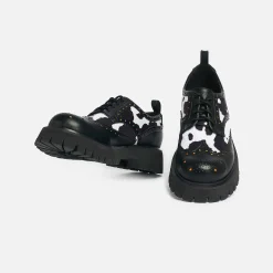 KOI footwear Tibia Cow Print Men'S Derby Shoes<Men'S Lace Up