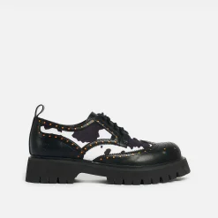 KOI footwear Tibia Cow Print Men'S Derby Shoes<Men'S Lace Up