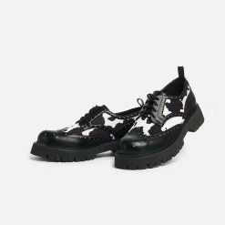 KOI footwear Tibia Cow Print Men'S Derby Shoes<Men'S Lace Up