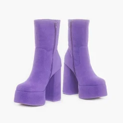 KOI footwear Tinky Winky Fluffy Platform Boots<Women'S Heeled Boots