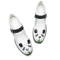 KOI footwear Tira Mary Jane Shoes 'Pondering Panda Edition'<Women'S Black Mary Janes