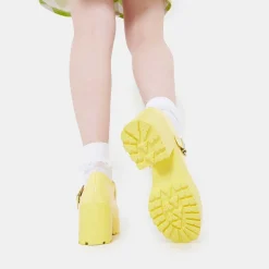 KOI footwear Tira Mary Jane Shoes 'Sunshine Yellow Edition'<Women'S Heeled Mary Janes