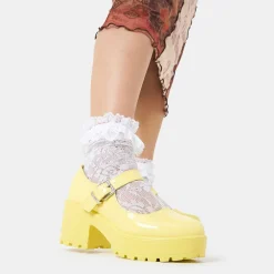 KOI footwear Tira Mary Jane Shoes 'Sunshine Yellow Edition'<Women'S Heeled Mary Janes