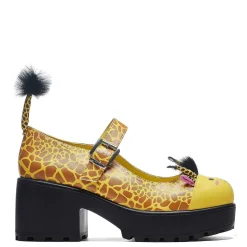 KOI footwear Tira Mary Janes 'Grazing Giraffe Edition' |<Women'S Colourful Mary Janes